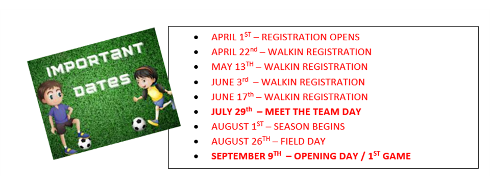 FALL 2023 .... IMPORTANT DATES!!