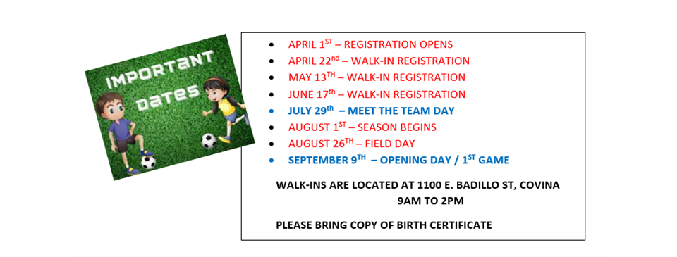 FALL 2023 .... IMPORTANT DATES!!