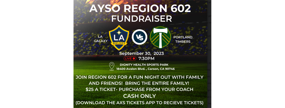 GALAXY TICKETS - FUNDRAISER!