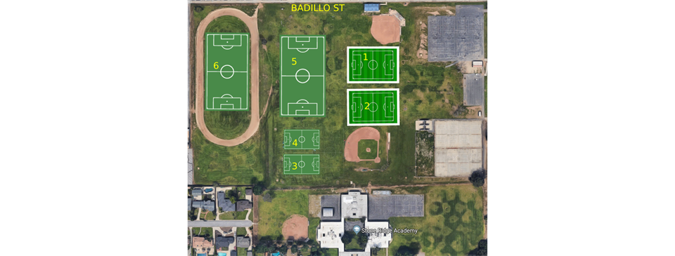 Saturday 8th Scrimmages fields!
