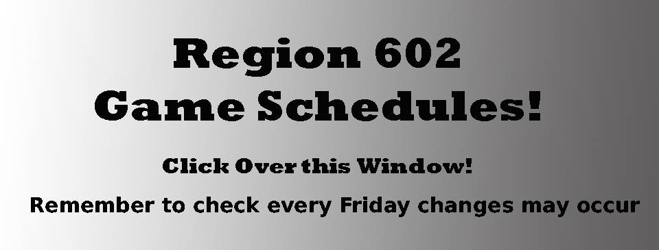 Game Schedules Fall Season